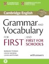 Grammar and Vocabulary for First and First for Schools Book with Answers and Audio
