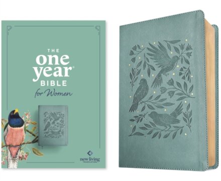 NLT The One Year Bible for Women, Birdsong Teal