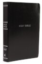 NKJV Holy Bible, Giant Print Center-Column Reference Bible, Black Leather-look, Thumb Indexed, 72,000+ Cross References, Red Letter, Comfort Print: New King James Version