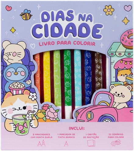 Dias na cidade - Livro para colorir