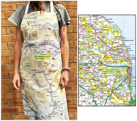 OS Map Adult Apron - The Broads