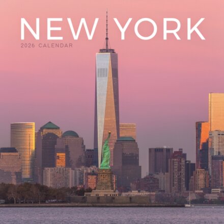 New York Square Mini Calendar 2026
