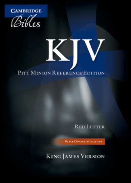 KJV Pitt Minion Reference Bible, Black Goatskin Leather, Red-letter Text, KJ446:XR