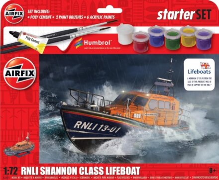 Airfix STARTER SET - RNLI SHANNON CLASS LIFEBOT Model Toy