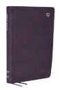 NET Bible, Large Print Thinline with Cross References, Purple Leathersoft, Comfort Print