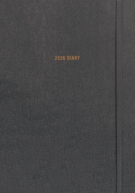 Charcoal A5 Diary 2026
