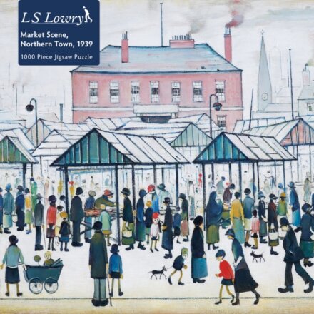 Adult Sustainable Jigsaw Puzzle L.S. Lowry: Market Scene, Northern Town, 1939