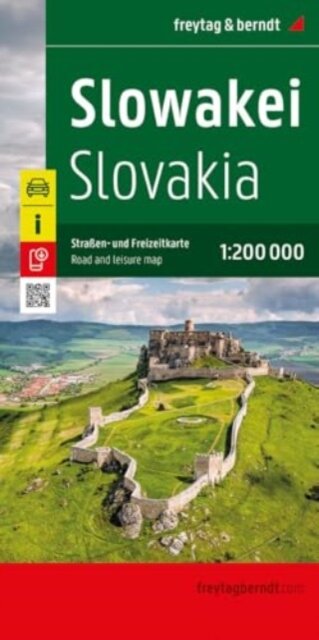 Slovakia, Road and Leisure Map 1:200,000