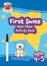 First Sums Wipe-Clean Activity Book for Ages 4-5 (with pen)