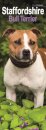 Staffordshire Bull Terrier Slim Calendar 2026  Dog Breed Slimline Calendar - 12 Month