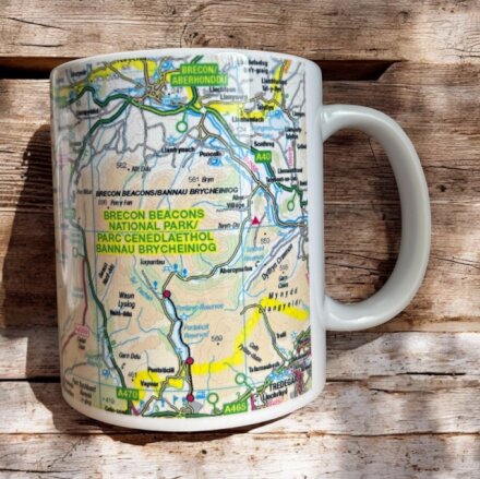 OS Map Ceramic Mug - Brecon Beacons National Park