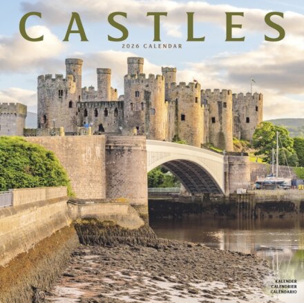 Castles Calendar 2026  Square Scenic Wall Calendar - 16 Month