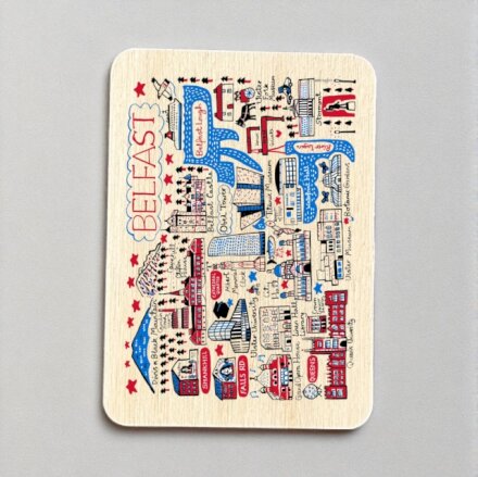 Julia Gash Wooden Magnet - Belfast