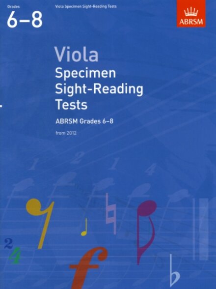 Viola Specimen Sight-Reading Tests, ABRSM Grades 6-8