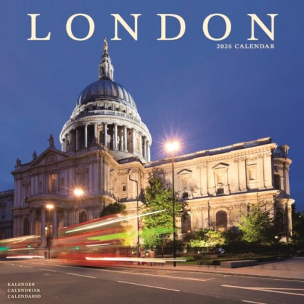 London Calendar 2026  Square Travel Wall Calendar - 16 Month