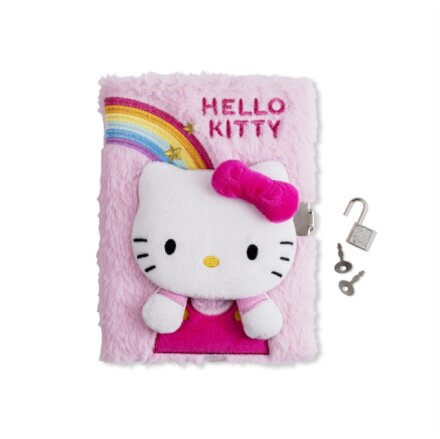 HELLO KITTY A5 PLUSH NOTEBOOK