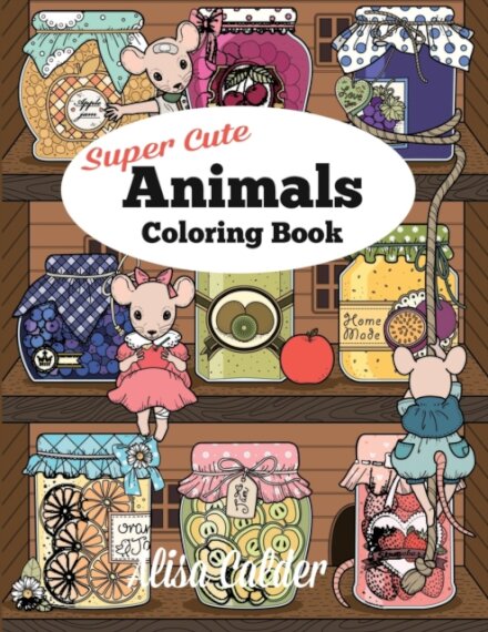 Super Cute Animals Coloring Book