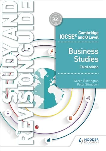 Cambridge Igcse And O Level Business Studies Study