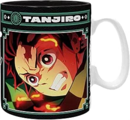 DEMON SLAYER - Mug - 460 ml - Tanjiro black & green S2 - subli -box