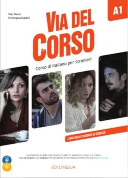 Via del Corso A1- Libro dello studente ed esercizi + CD audio (2) + DVD video - 248 pages