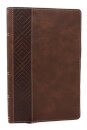 NKJV, Personal Size New Testament, Brown Leathersoft, Red Letter, Comfort Print