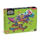Jurassic Skatepark 75 Piece Shaped Scene Puzzle