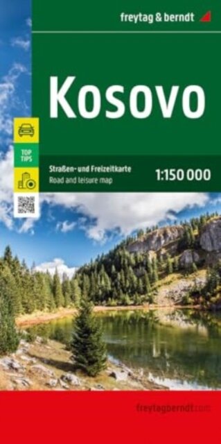 Kosovo, Road and Leisure Map 1:150.000