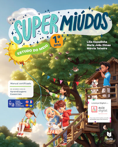Supermiúdos Estudo do Meio 1.º Manual do Aluno 2025