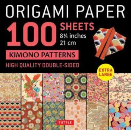 Origami Paper 100 sheets Kimono Patterns 8 1/4" (21 cm)