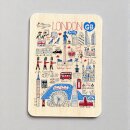 Julia Gash Wooden Magnet - London