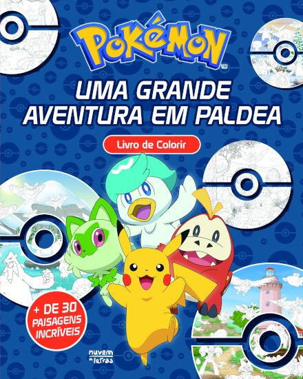Pokémon: Uma Grande Aventura em Paldea: Livro de Colorir