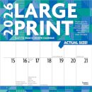 Large Print 2026 Square Flap Matte Calendar