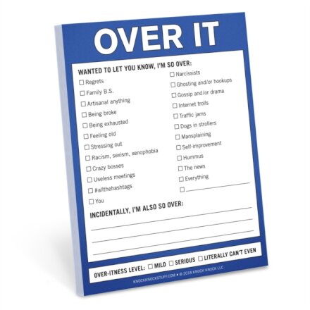 Knock Knock Over It Nifty Note