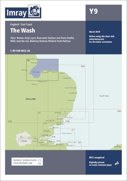 Imray Chart Y9 : The Wash : 9