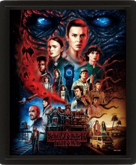 Stranger Things 4 (Vecna) Framed 3D