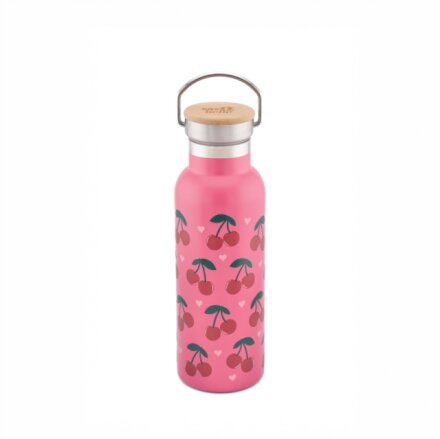 Cherry Metal Water Bottle