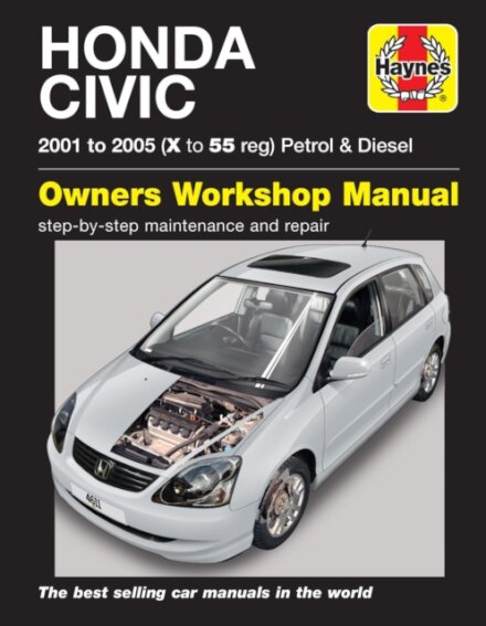 Honda Civic Petrol & Diesel (01 - 05) Haynes Repair Manual