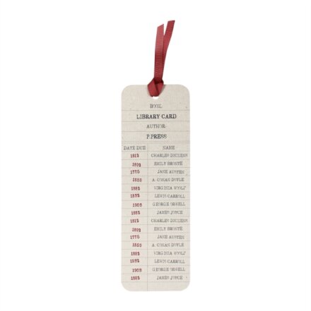 Bookmark Paper - Pulteney Press (Library Card)