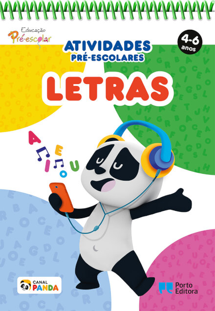 Bloco de Atividades Pré-escolares Panda: Letras