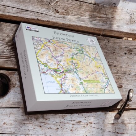 OS Map 500 Piece Premium Jigsaw Puzzle - Snowdonia National Park