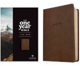 NLT The One Year Bible for Men, Rustic Brown