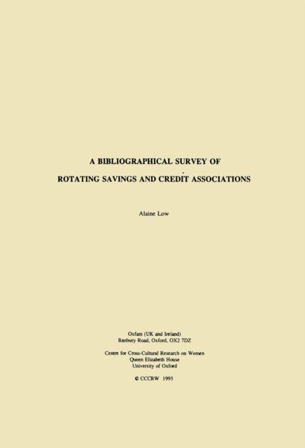 A Bibliographical Survey of Rotating Savings and Credit Associations