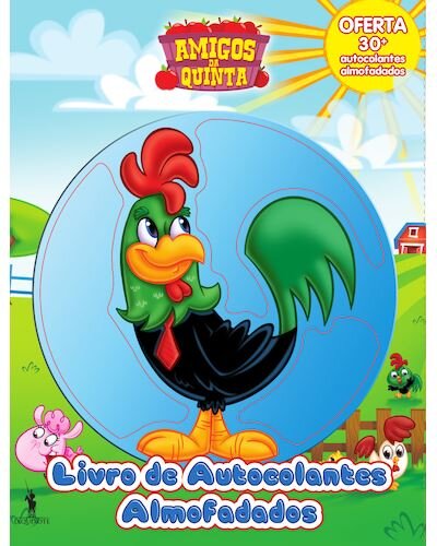 Livro de Autocolantes Almofadados - Amigos da Quinta