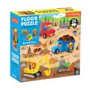 Construction Site 25 Piece Floor Puzzle with Shaped Pieces