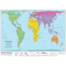 Peters Projection World Map (Flat, rolled)