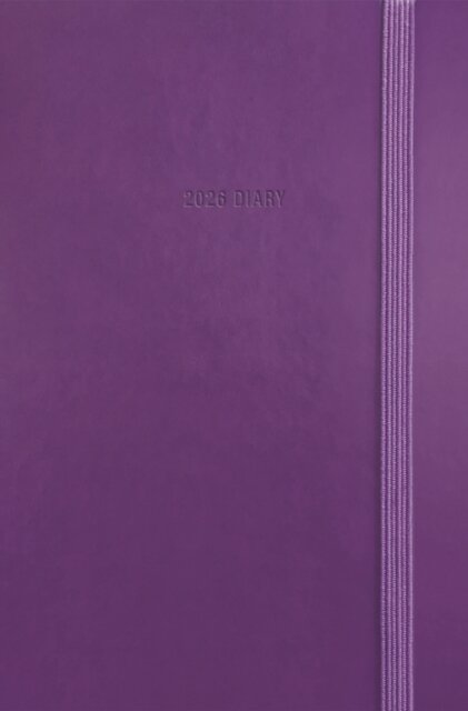 Purple Soft Touch Pocket Diary 2026