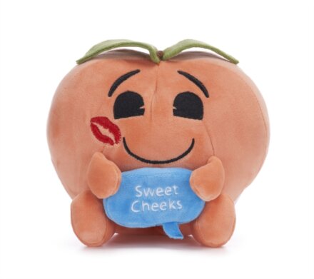 7" Peach Emoji Plush Gift