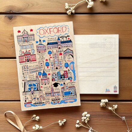 Julia Gash Wooden Postcard - Oxford
