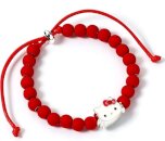 Hello Kitty Red Bead Bracelet with Hello Kitty Charm