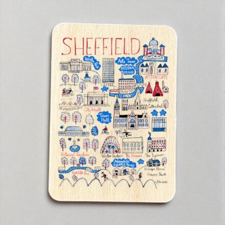 Julia Gash Wooden Magnet - Sheffield